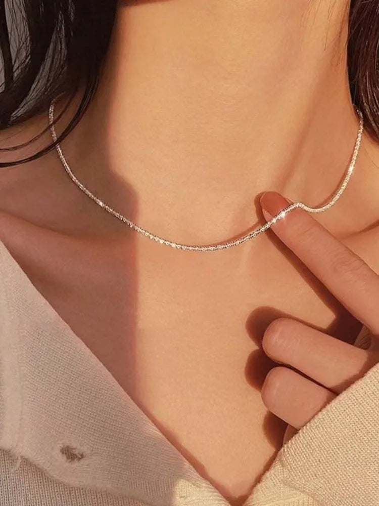 Most Elegant & Gold Plated Clavicle Chain Necklace for Women – Minimalist Sunshine Jewelry, Wedding & Party Gift