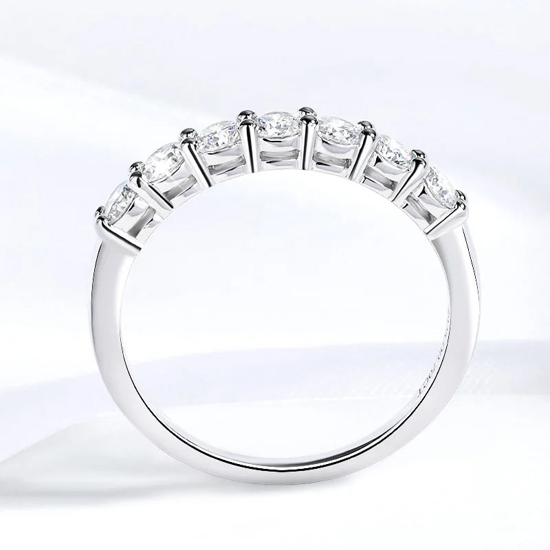 Pandora-Style Moissanite Ring for Women | 0.7CT D Colour Gemstone Wedding Band in 925 Sterling Silver