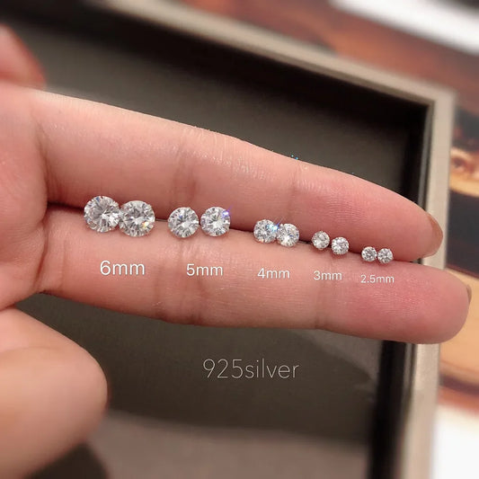 100% Real 925 Sterling Silver Earrings Fashion Jewelry