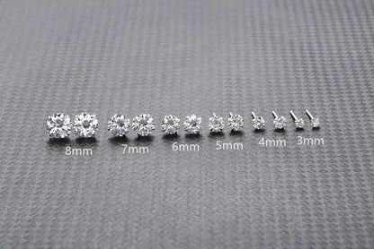 100% Real 925 Sterling Silver Earrings Fashion Jewelry