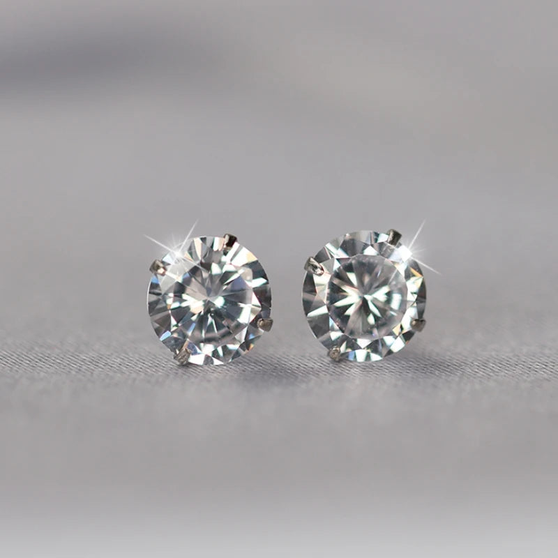 100% Real 925 Sterling Silver Earrings Fashion Jewelry
