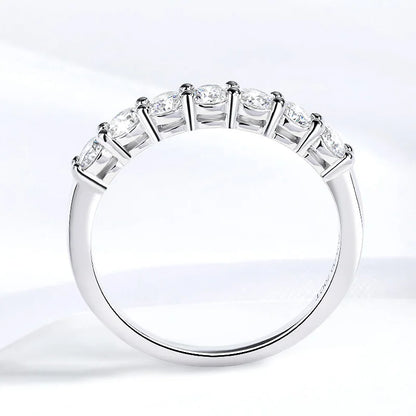 Pandora-Style Moissanite Ring for Women | 0.7CT D Colour Gemstone Wedding Band in 925 Sterling Silver