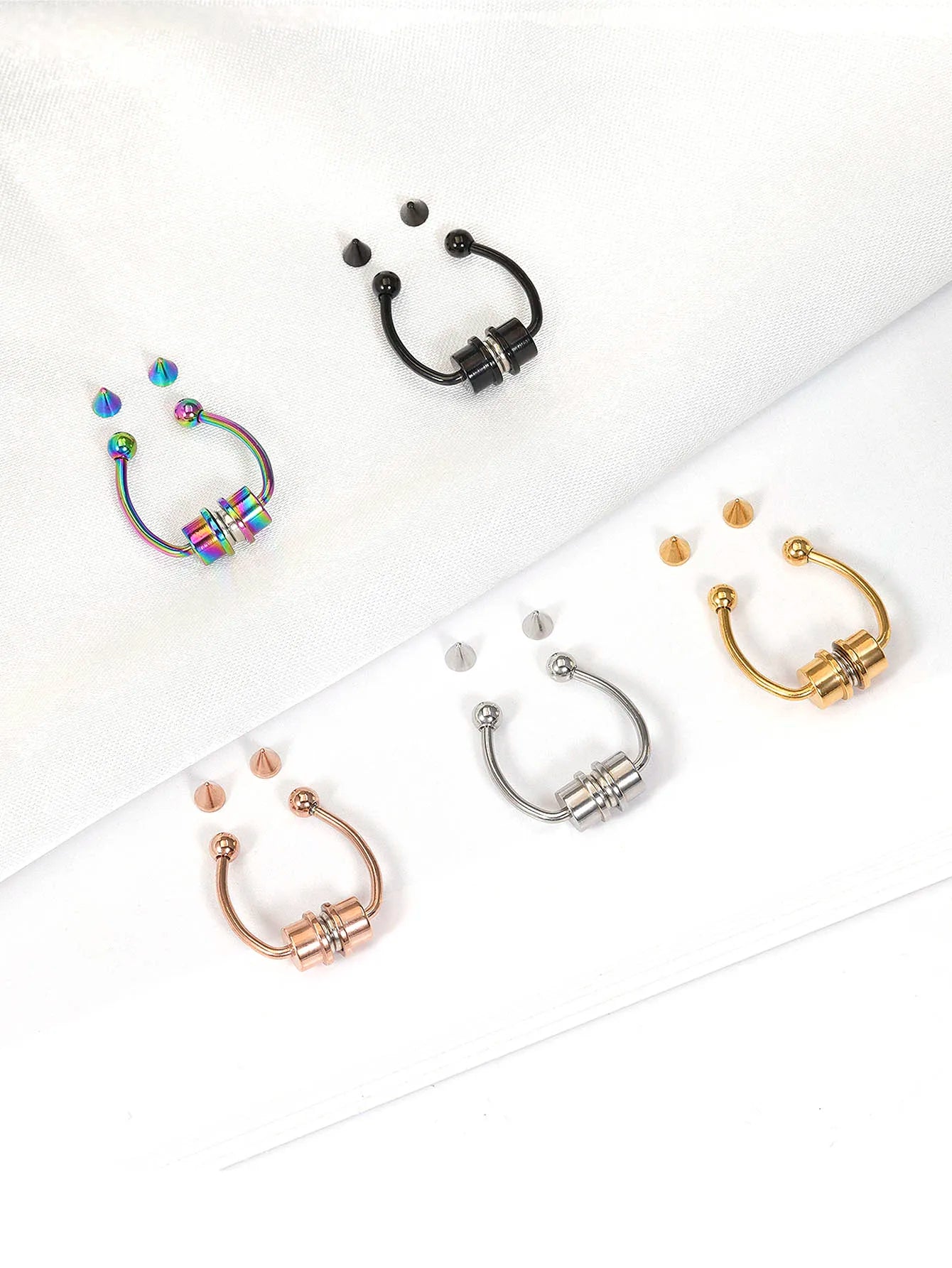 Fake Nose Ring Hoop – Non-Piercing Septum Clip for Women | Stainless Steel Hip Hop & Fashion Body Jewellery UK