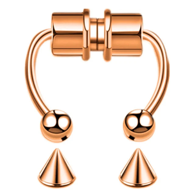 Fake Nose Ring Hoop – Non-Piercing Septum Clip for Women | Stainless Steel Hip Hop & Fashion Body Jewellery UK