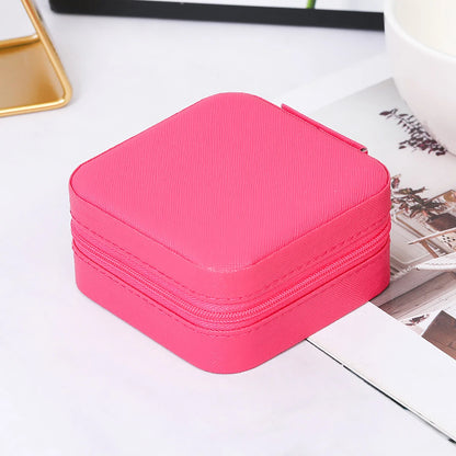 A portable organizer for travel jewelry boxes, storage bags, rings, earrings, necklaces, and bracelets - the perfect gift for women