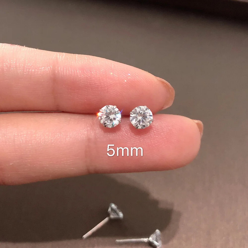 100% Real 925 Sterling Silver Earrings Fashion Jewelry