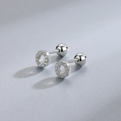 Hypoallergenic Heart Stud Earrings | 925 Sterling Silver Screw-Back Cartilage & Helix Piercing Jewellery for Women & Girls – Everyday Gift UK