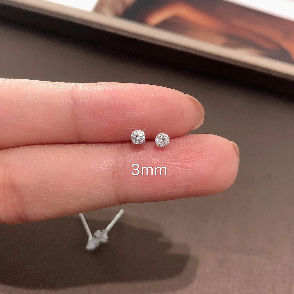 100% Real 925 Sterling Silver Earrings Fashion Jewelry