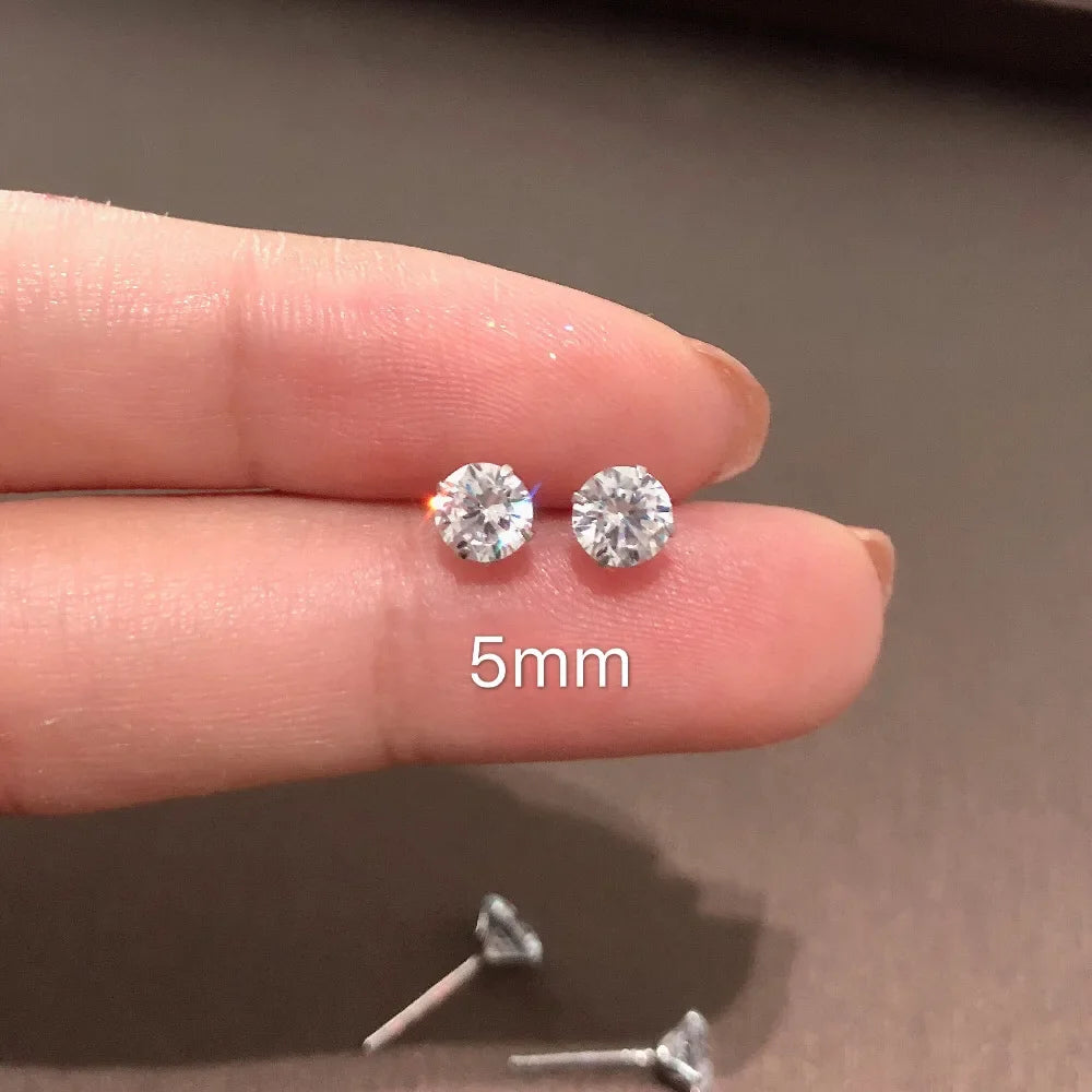 100% Real 925 Sterling Silver Earrings Fashion Jewelry