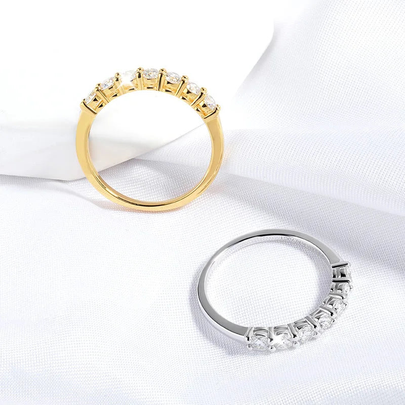 Pandora-Style Moissanite Ring for Women | 0.7CT D Colour Gemstone Wedding Band in 925 Sterling Silver