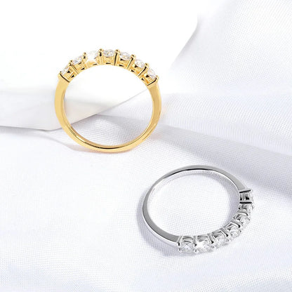 Pandora-Style Moissanite Ring for Women | 0.7CT D Colour Gemstone Wedding Band in 925 Sterling Silver