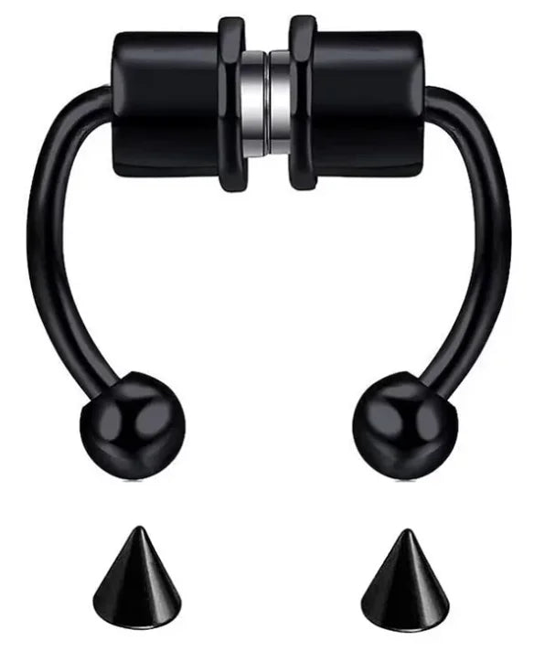 Fake Nose Ring Hoop – Non-Piercing Septum Clip for Women | Stainless Steel Hip Hop & Fashion Body Jewellery UK