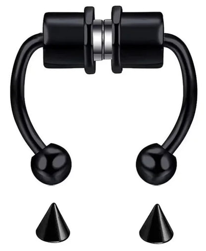 Fake Nose Ring Hoop – Non-Piercing Septum Clip for Women | Stainless Steel Hip Hop & Fashion Body Jewellery UK