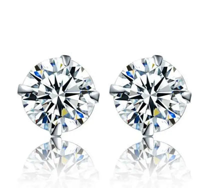100% Real 925 Sterling Silver Earrings Fashion Jewelry