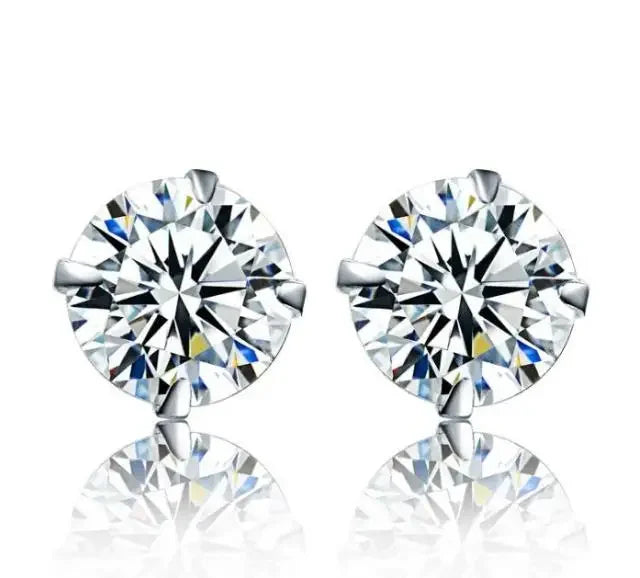 100% Real 925 Sterling Silver Earrings Fashion Jewelry