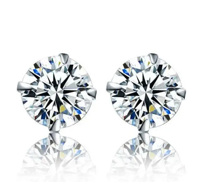 100% Real 925 Sterling Silver Earrings Fashion Jewelry