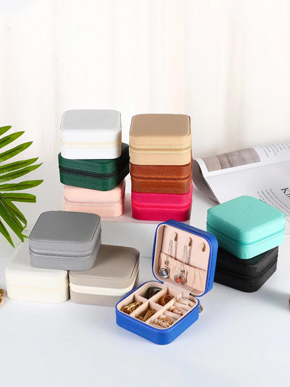 A portable organizer for travel jewelry boxes, storage bags, rings, earrings, necklaces, and bracelets - the perfect gift for women