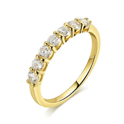 Pandora-Style Moissanite Ring for Women | 0.7CT D Colour Gemstone Wedding Band in 925 Sterling Silver