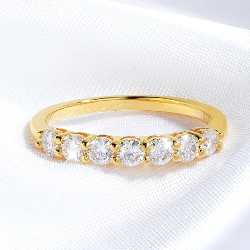 Pandora-Style Moissanite Ring for Women | 0.7CT D Colour Gemstone Wedding Band in 925 Sterling Silver