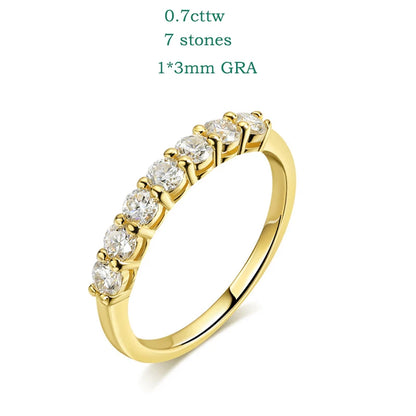 Pandora-Style Moissanite Ring for Women | 0.7CT D Colour Gemstone Wedding Band in 925 Sterling Silver